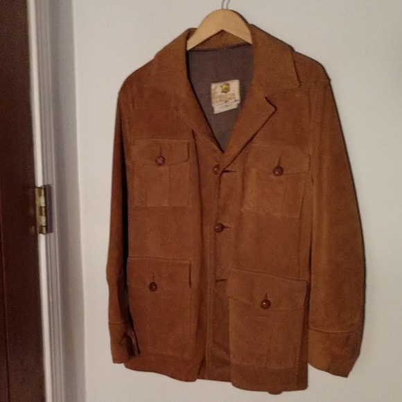 #3 VINTAGE 1960 Rawhide LEATHER Bush Jacket - Picture 1 of 5
